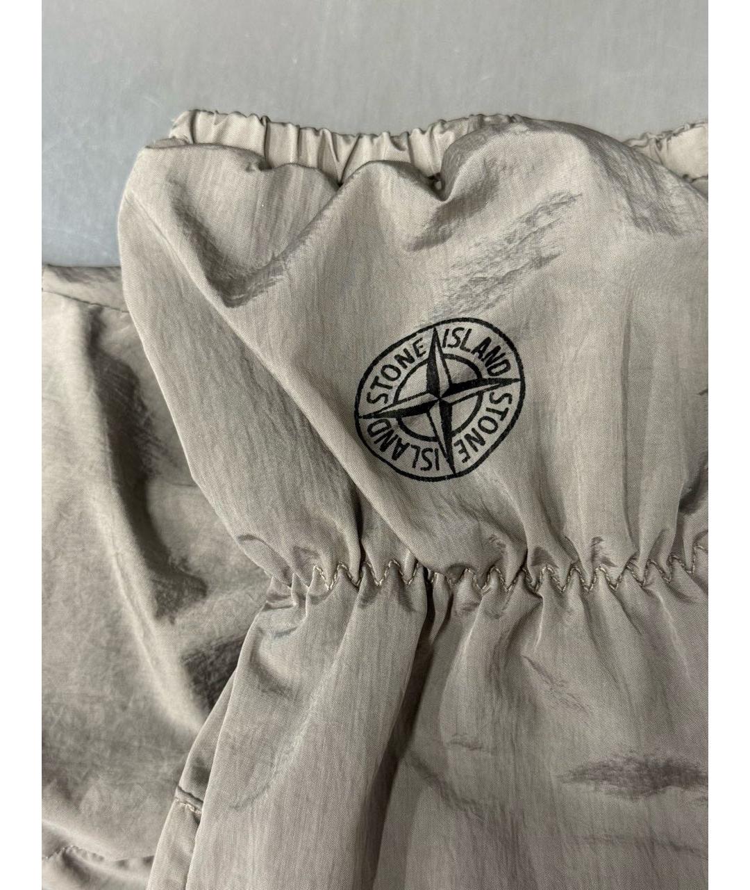 STONE ISLAND Серые синтетические перчатки, фото 2