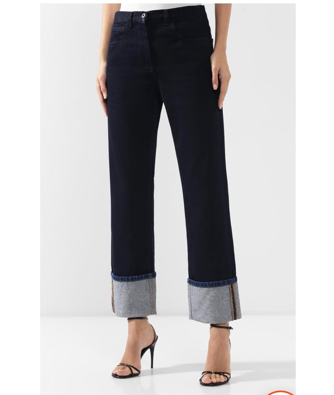 VALENTINO Синие хлопковые джинсы клеш, фото 8