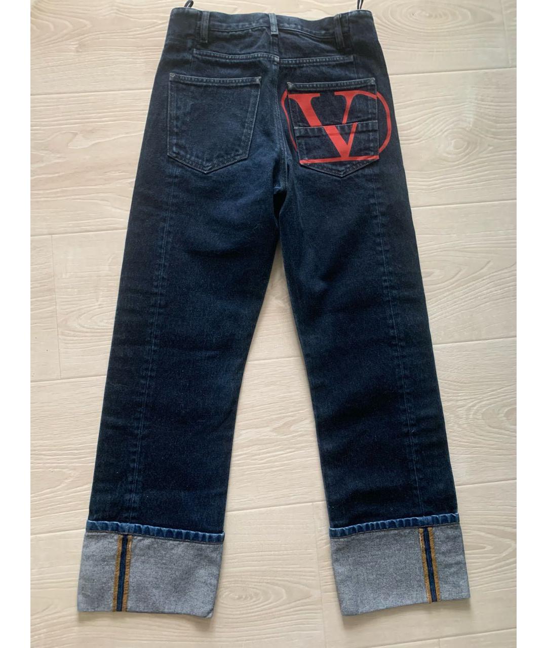 VALENTINO Синие хлопковые джинсы клеш, фото 2