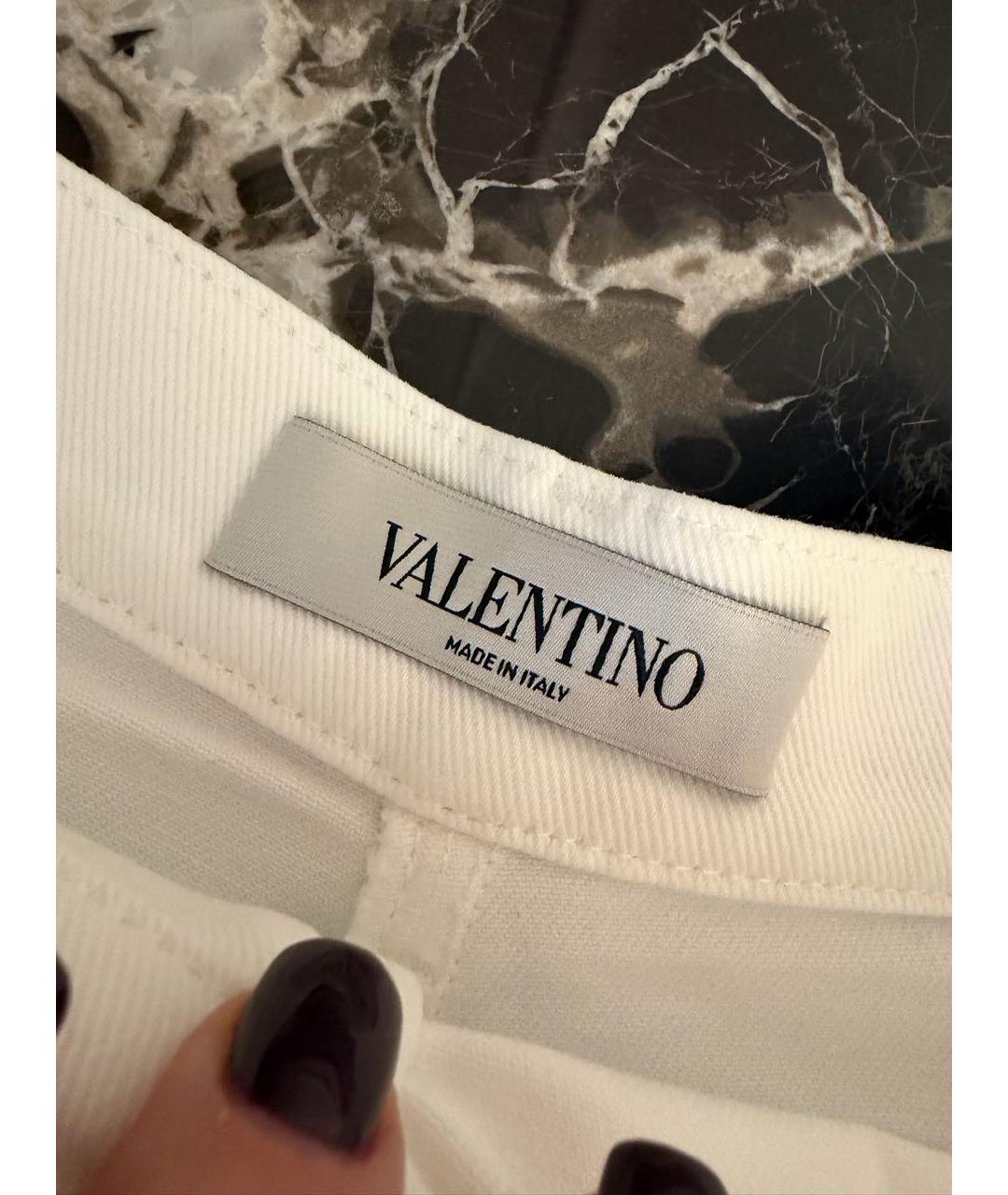 VALENTINO Белые деним шорты, фото 6