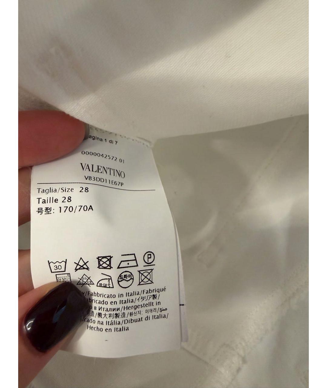 VALENTINO Белые деним шорты, фото 7