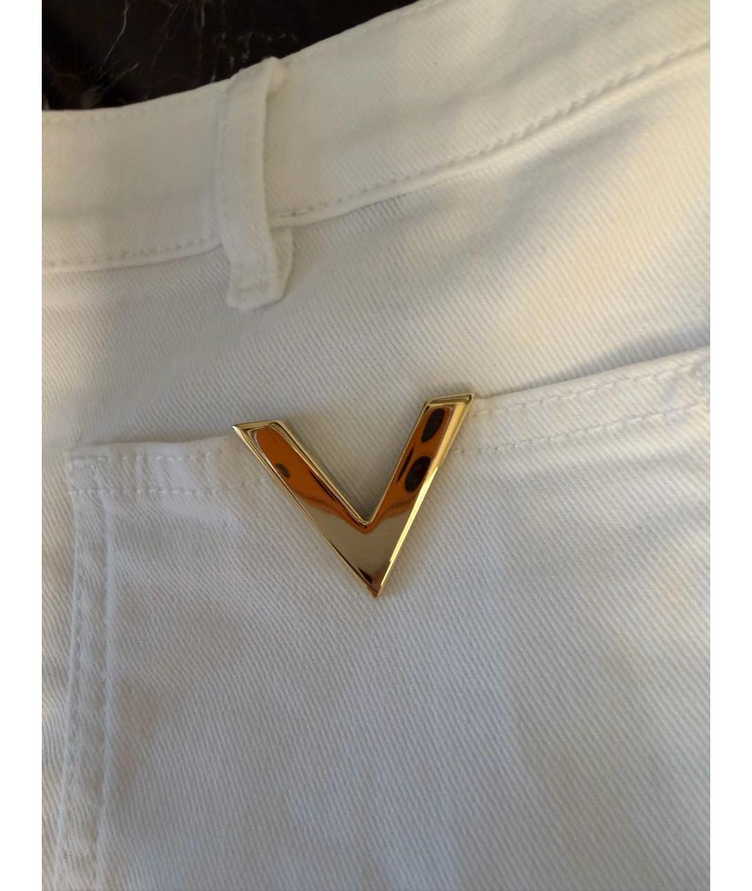 VALENTINO Белые деним шорты, фото 4