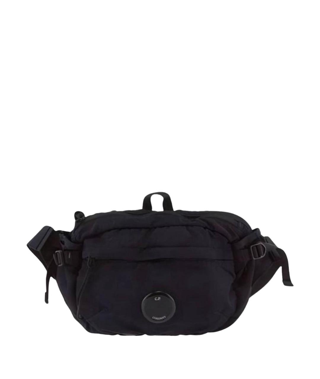CP COMPANY Черная хлопковая поясная сумка, фото 1