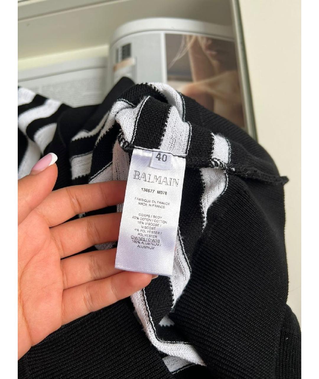 BALMAIN Черный джемпер / свитер, фото 4
