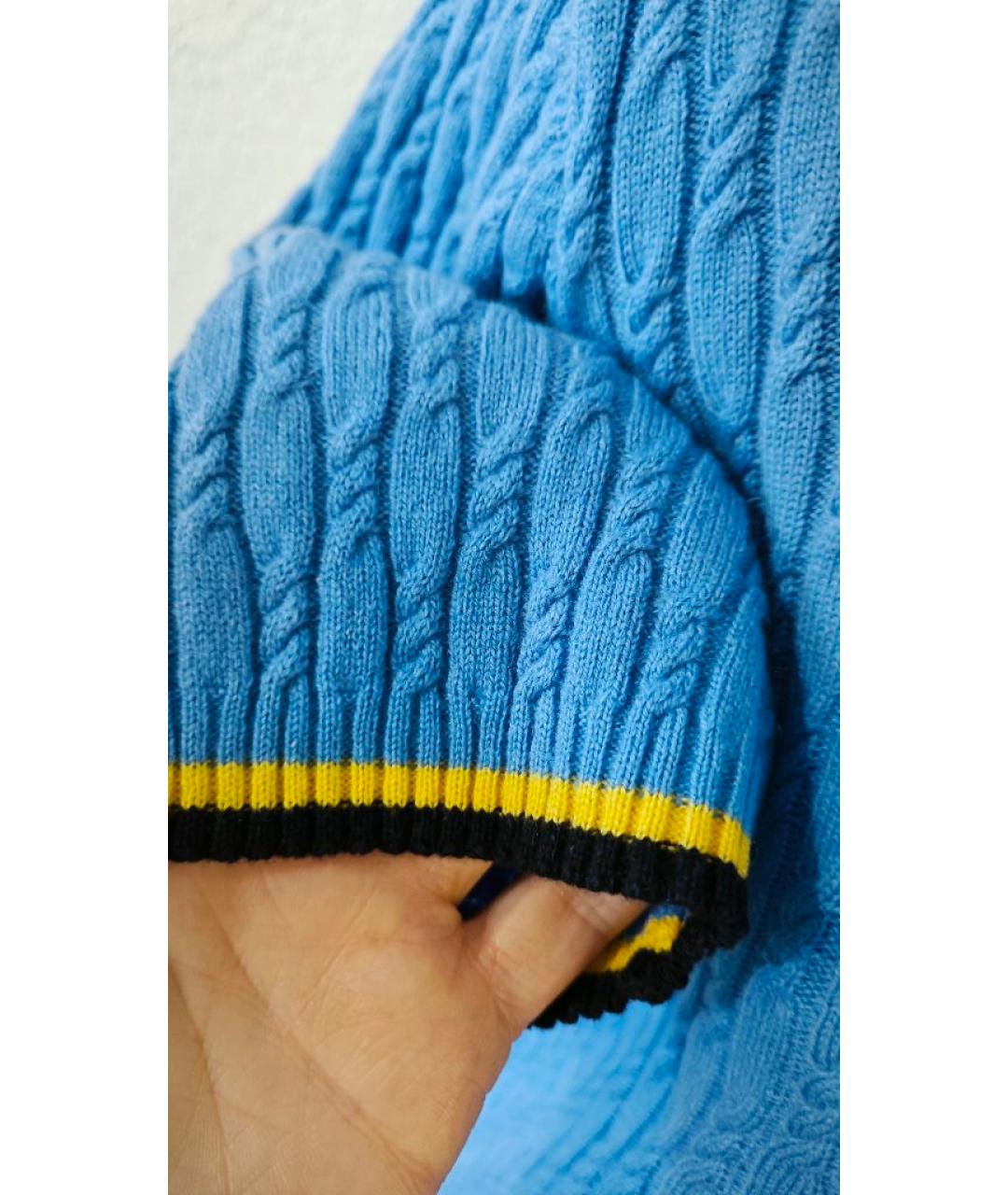 ESCADA Синий шерстяной джемпер / свитер, фото 7