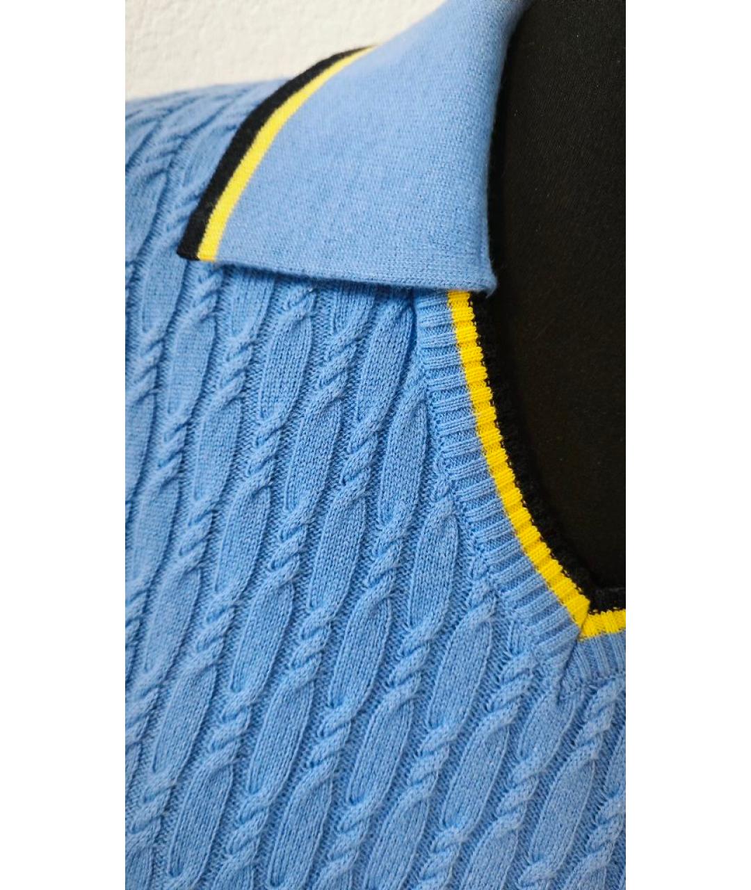 ESCADA Синий шерстяной джемпер / свитер, фото 9