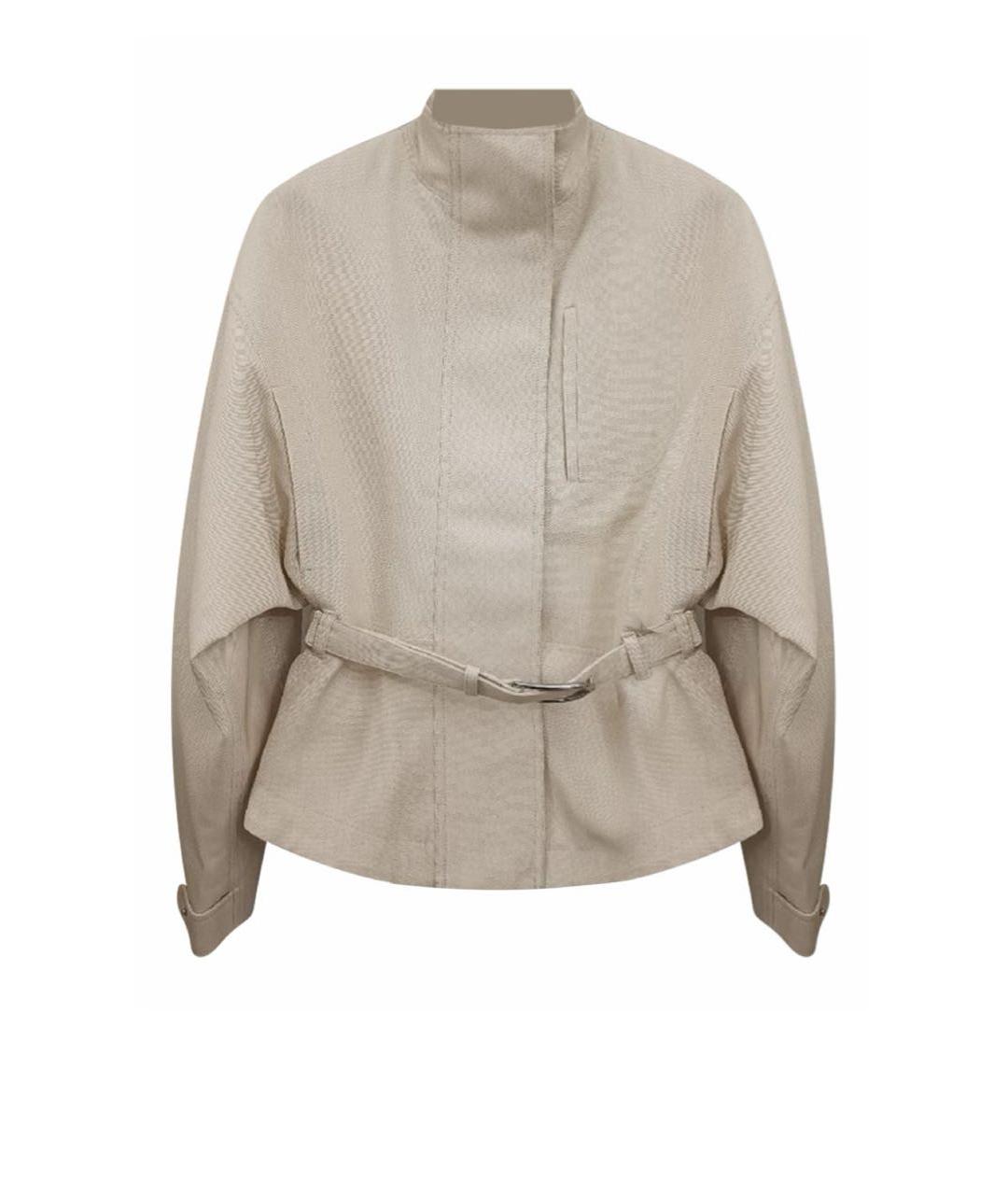 JACQUEMUS Бежевая полиэстеровая куртка, фото 1