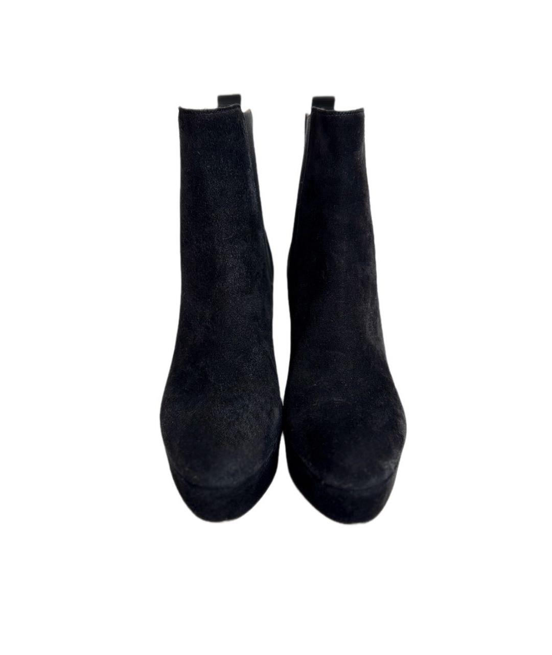 GIANVITO ROSSI Черные замшевые ботильоны, фото 2