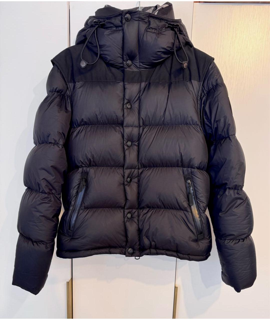 BURBERRY Черный полиамидовый пуховик, фото 8