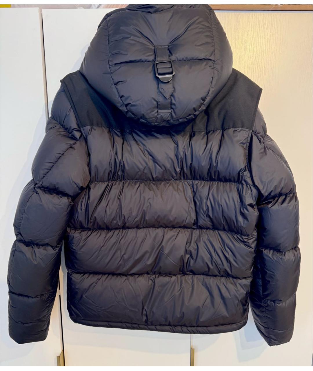 BURBERRY Черный полиамидовый пуховик, фото 2