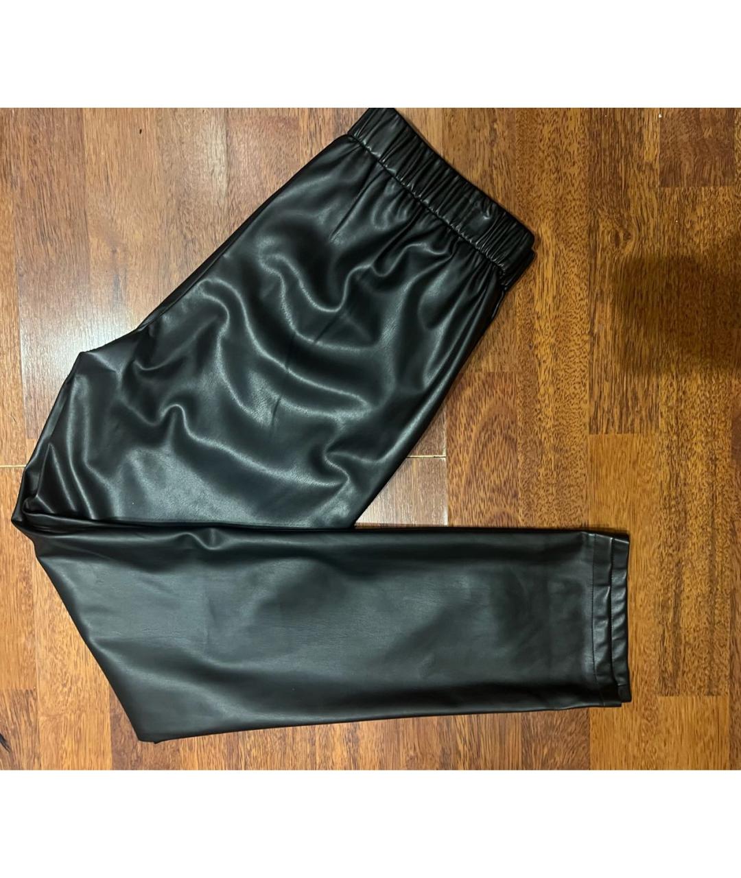 'S MAX MARA Черные полиэстеровые прямые брюки, фото 3