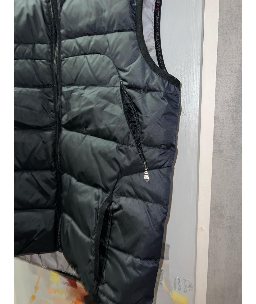 RALPH LAUREN Антрацитовый полиамидовый жилет, фото 4