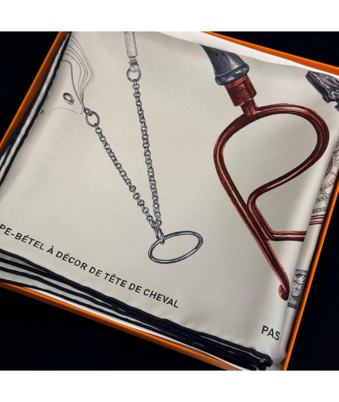 HERMES Мульти шелковый платок, фото 3