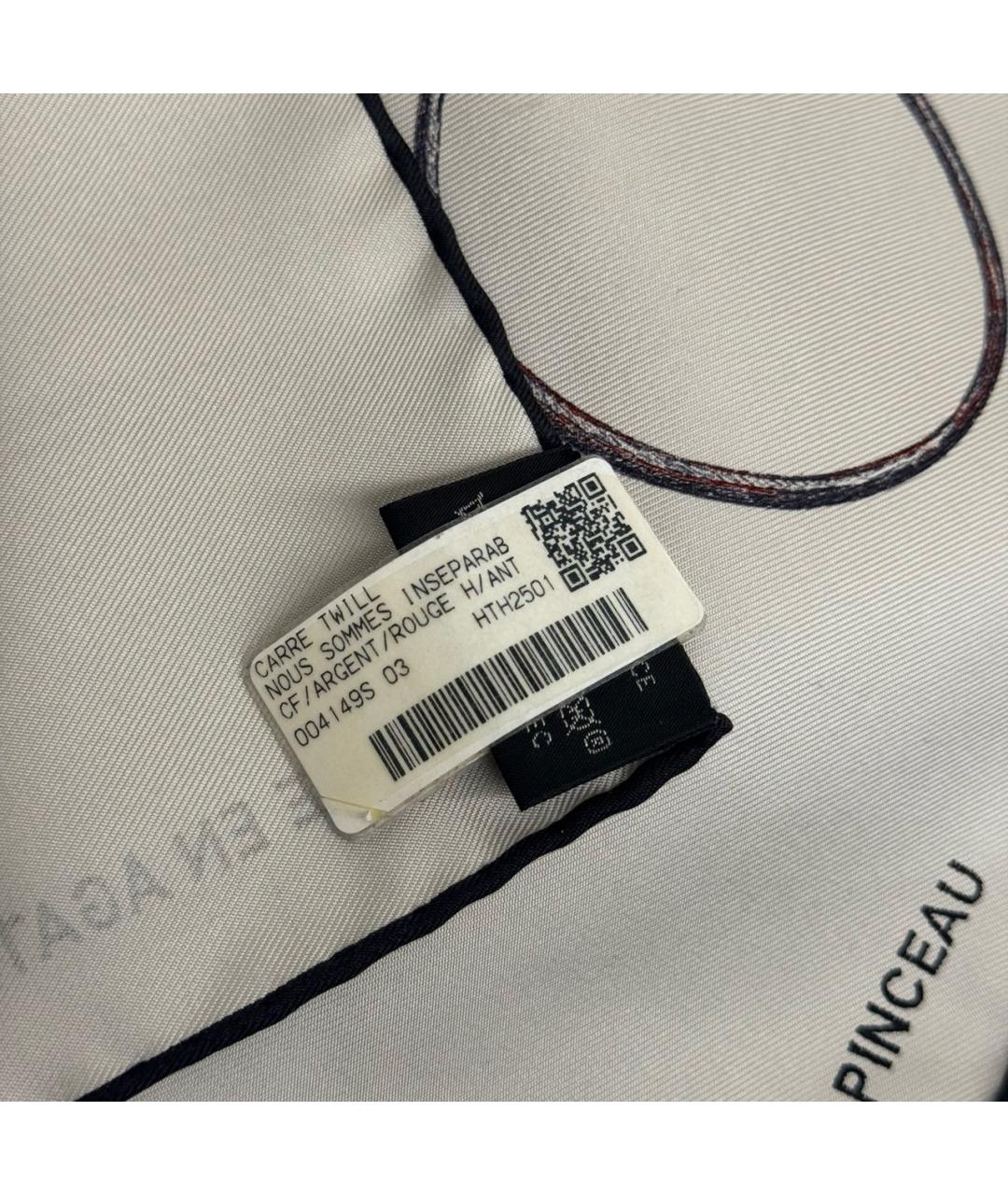 HERMES Мульти шелковый платок, фото 5