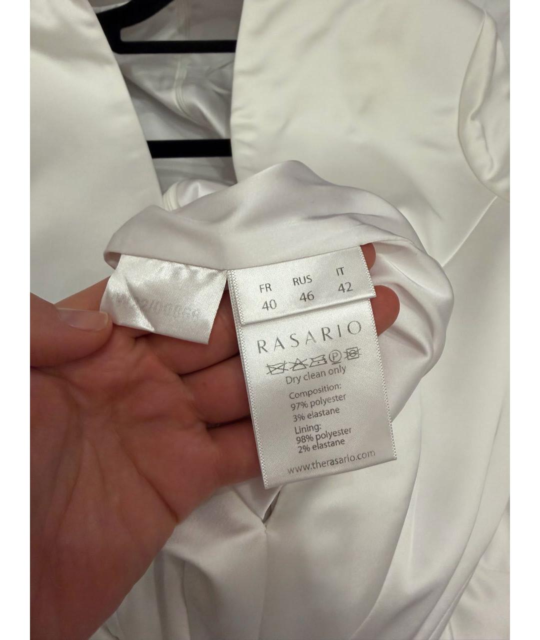 RASARIO Белое полиэстеровое вечернее платье, фото 4