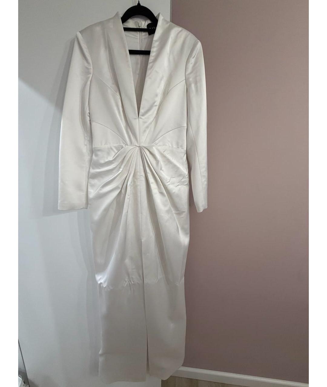 RASARIO Белое полиэстеровое вечернее платье, фото 9