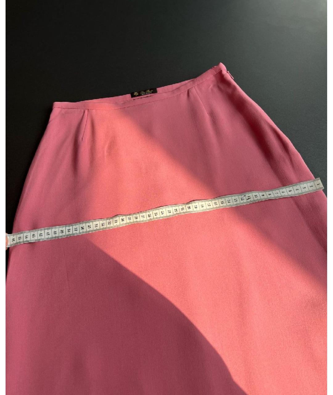 LORO PIANA Коралловая юбка макси, фото 3