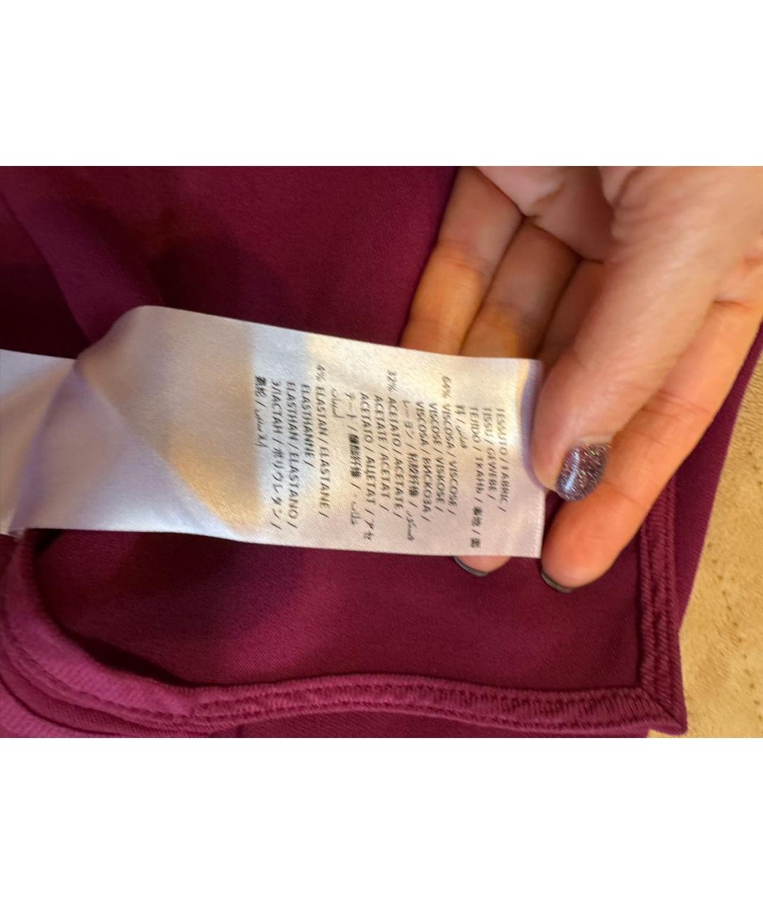 STELLA MCCARTNEY Бордовая вискозная блузы, фото 5