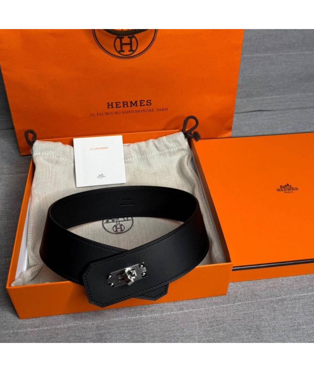 HERMES Черный чокер, фото 2