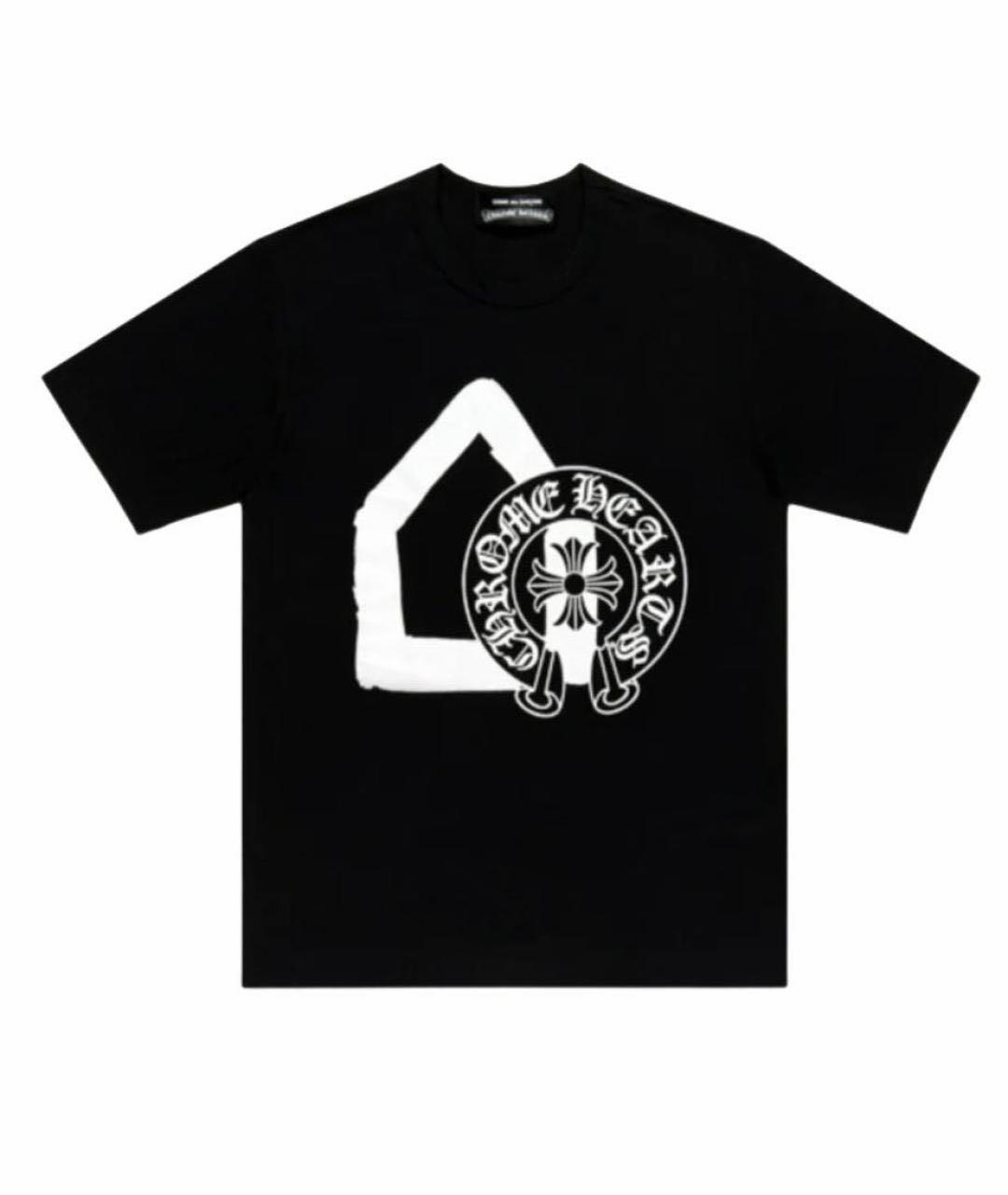 CHROME HEARTS Черная хлопковая футболка, фото 1
