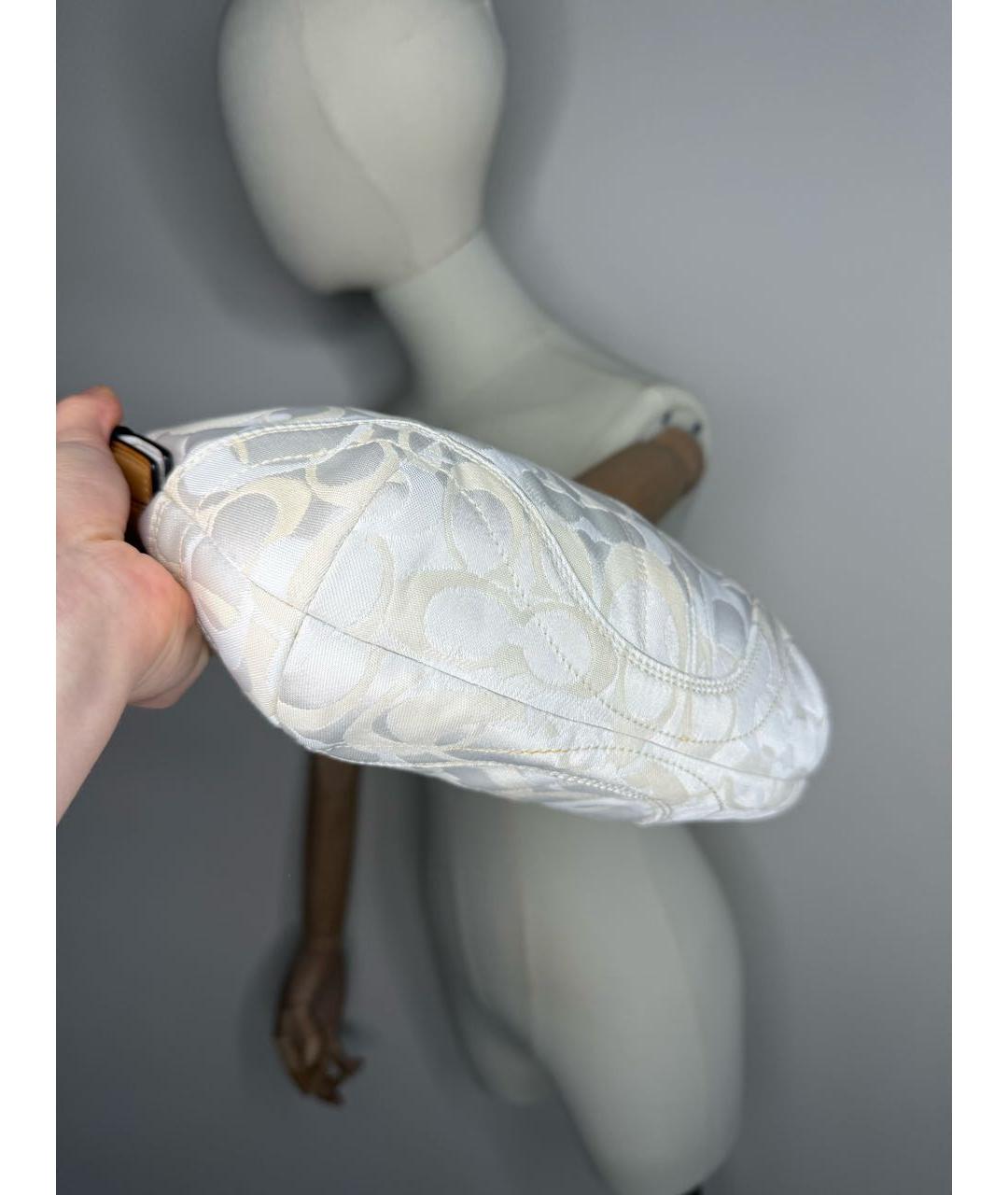 COACH Белая сумка с короткими ручками, фото 5