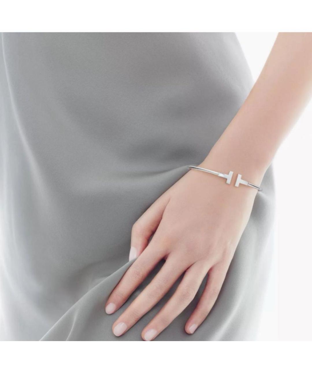 TIFFANY&CO Серебрянный браслет из белого золота, фото 4