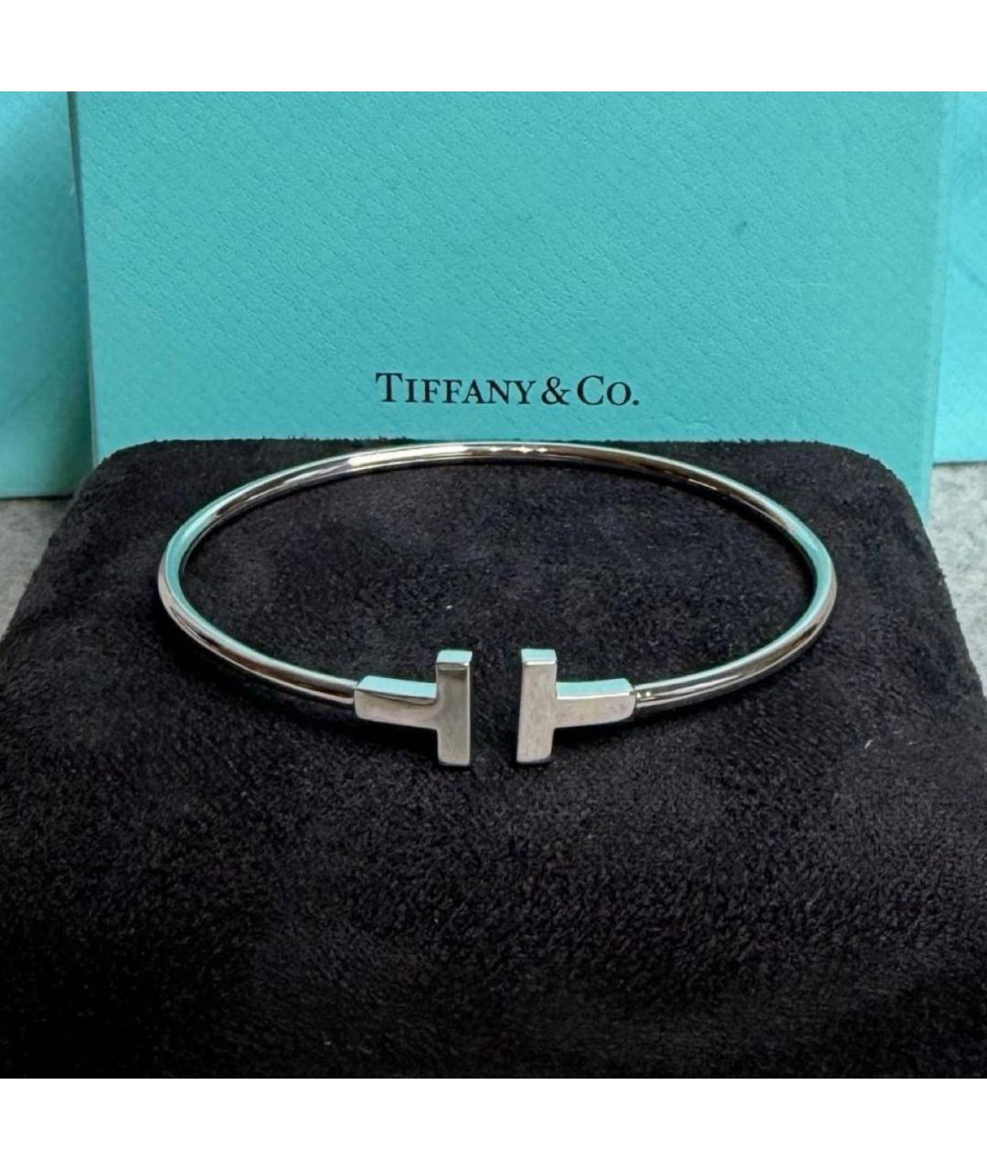 TIFFANY&CO Серебрянный браслет из белого золота, фото 3