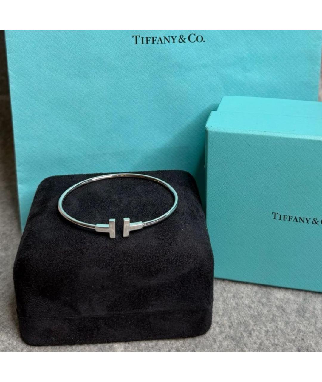 TIFFANY&CO Серебрянный браслет из белого золота, фото 2