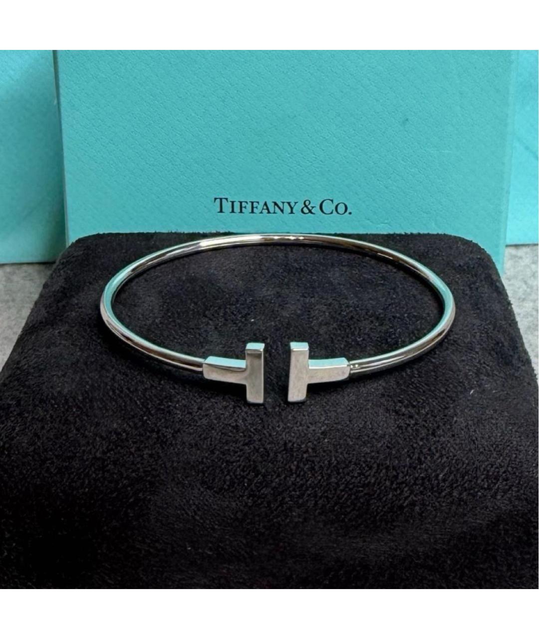 TIFFANY&CO Серебрянный браслет из белого золота, фото 3