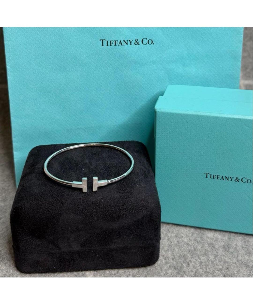 TIFFANY&CO Серебрянный браслет из белого золота, фото 2