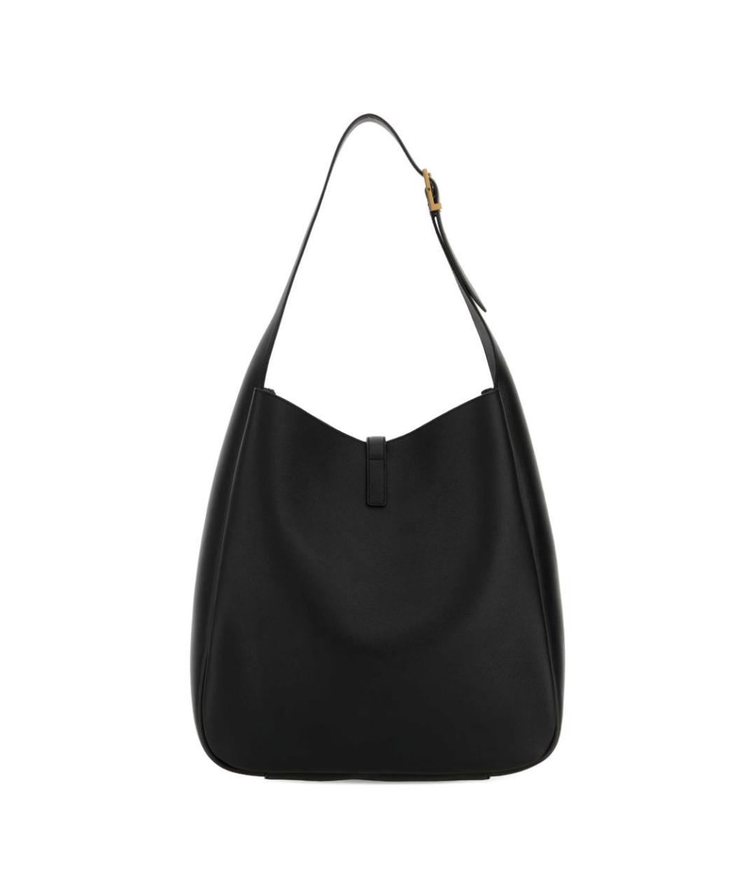 SAINT LAURENT Черная кожаная сумка через плечо, фото 2