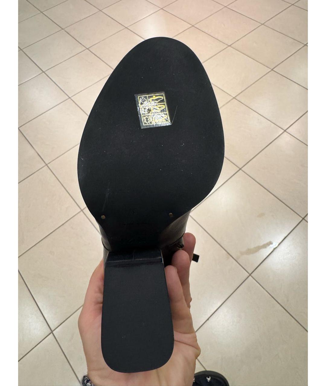 NO. 21 Черные кожаные полусапоги, фото 4