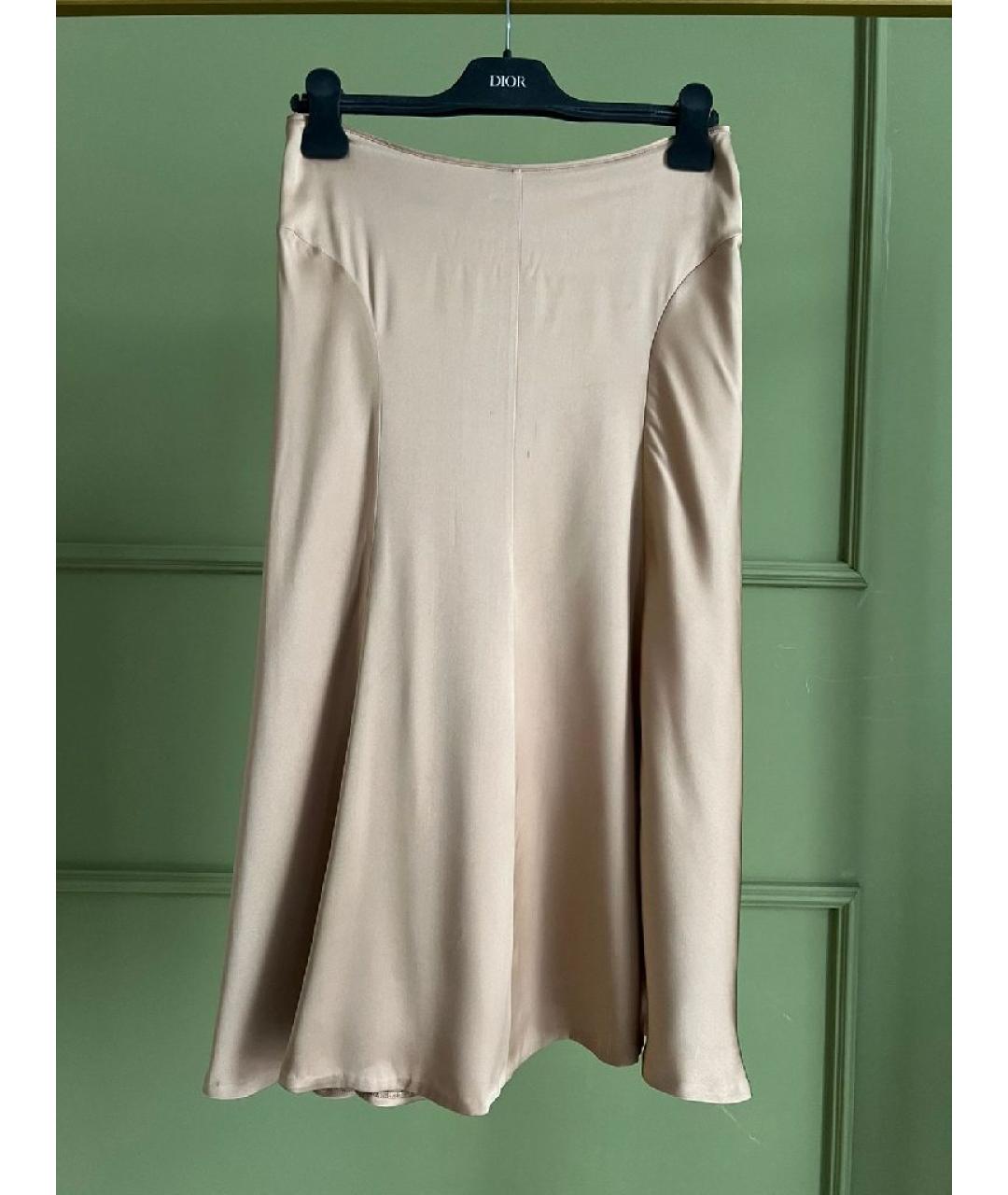 LORO PIANA Коричневая юбка макси, фото 8