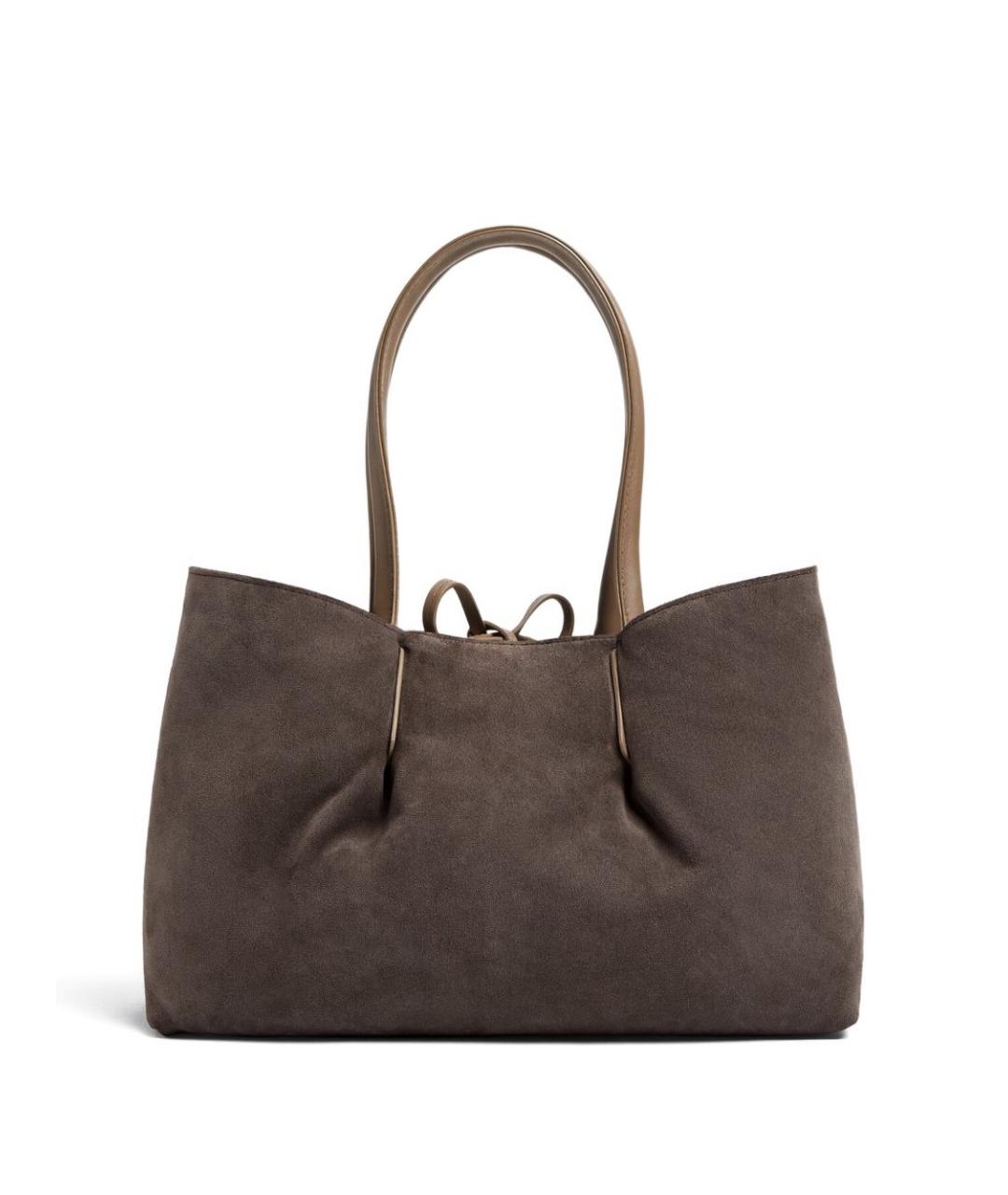 BOTTEGA VENETA Коричневая кожаная сумка тоут, фото 5