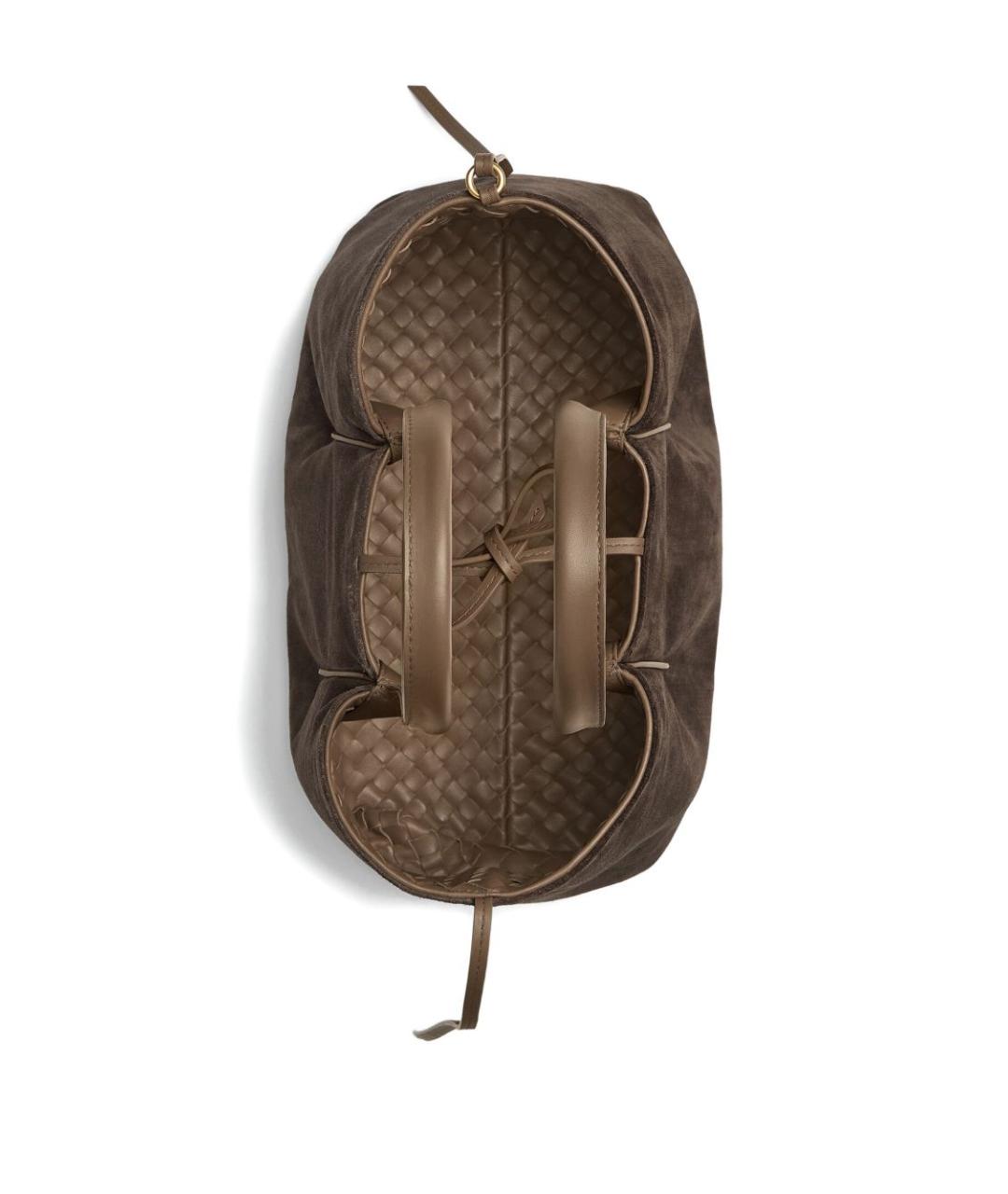 BOTTEGA VENETA Коричневая кожаная сумка тоут, фото 3