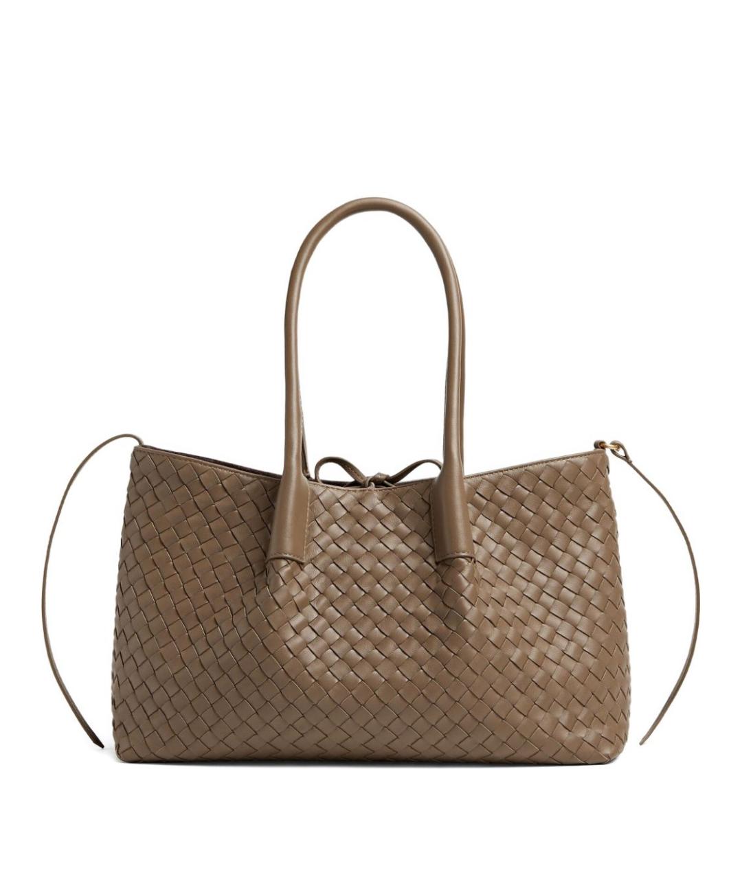 BOTTEGA VENETA Коричневая кожаная сумка тоут, фото 1