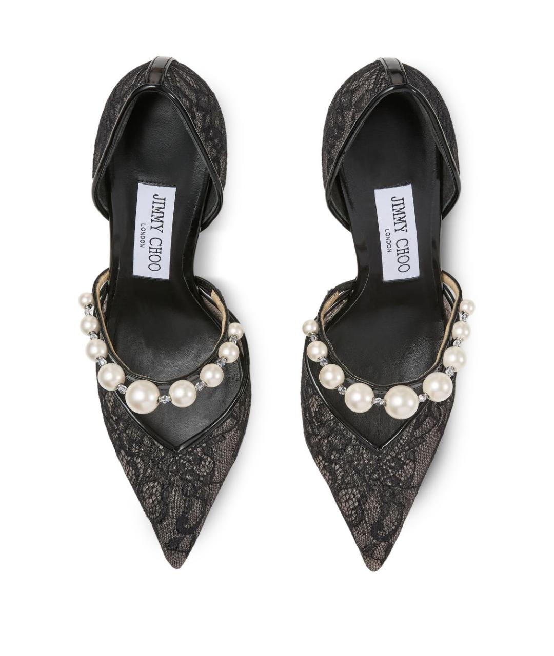 JIMMY CHOO Черные текстильные туфли, фото 2