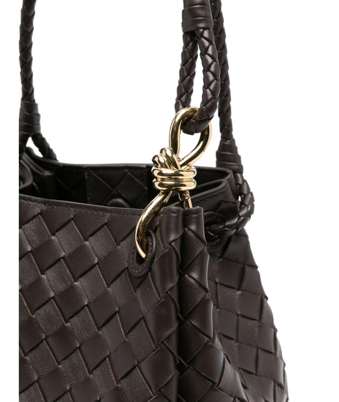 BOTTEGA VENETA Коричневая кожаная сумка тоут, фото 2