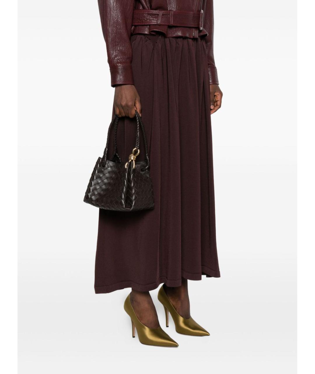 BOTTEGA VENETA Коричневая кожаная сумка тоут, фото 4