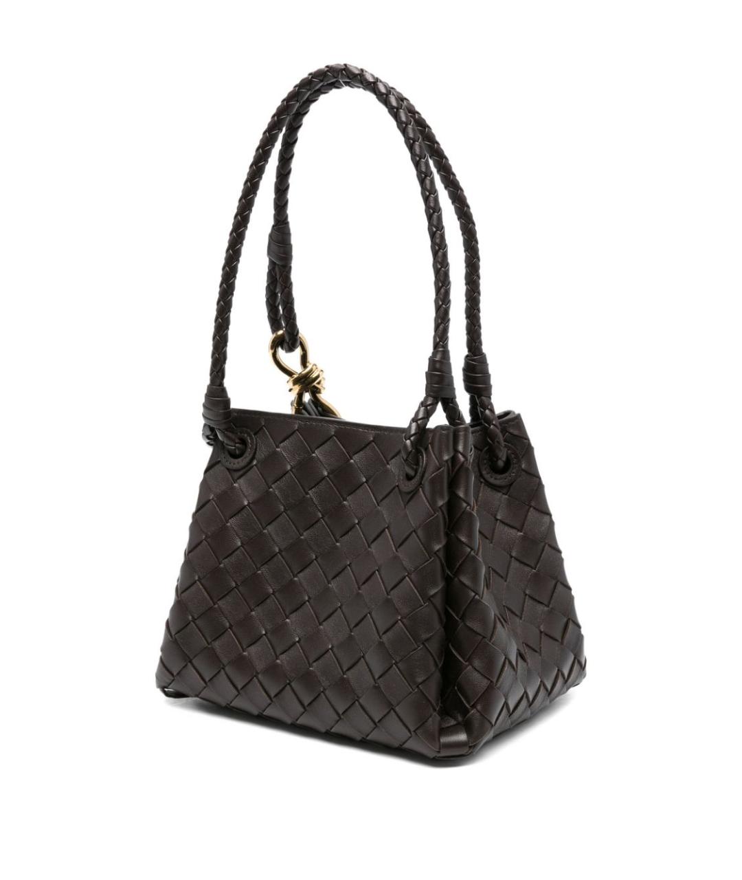 BOTTEGA VENETA Коричневая кожаная сумка тоут, фото 3