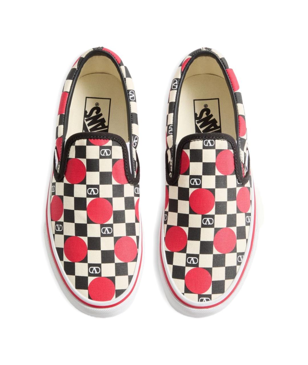 VALENTINO Красные текстильные слипоны, фото 6