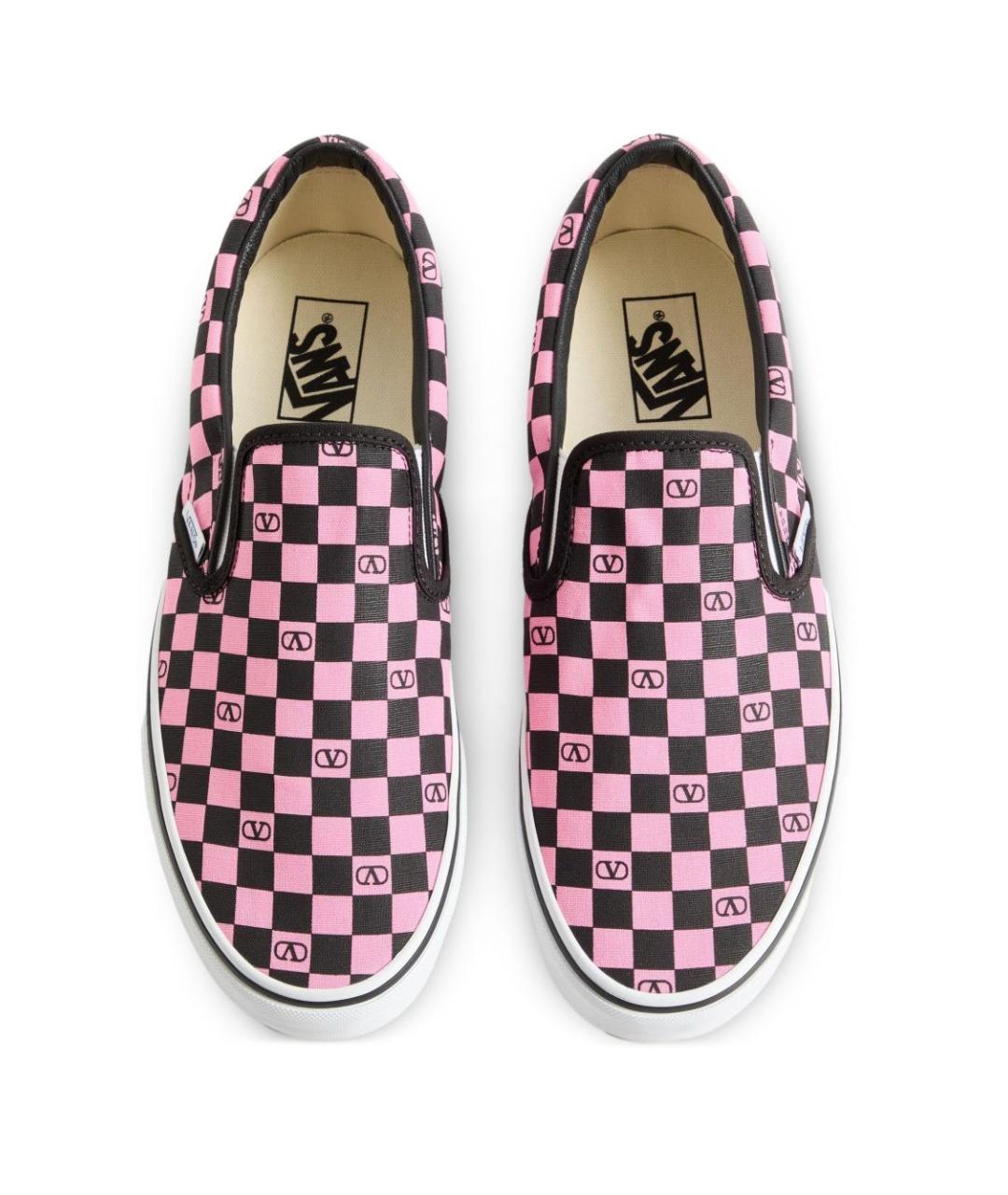 VALENTINO Розовые текстильные слипоны, фото 3