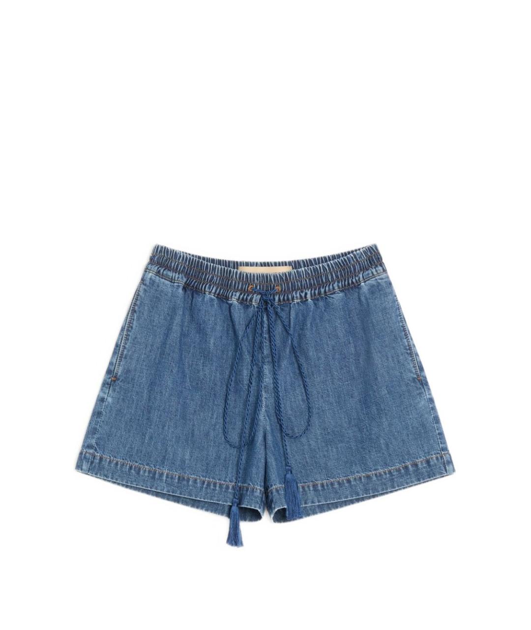 VALENTINO Синие хлопковые шорты, фото 1