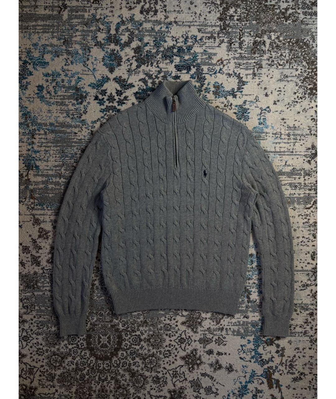 POLO RALPH LAUREN Антрацитовый хлопковый джемпер / свитер, фото 6