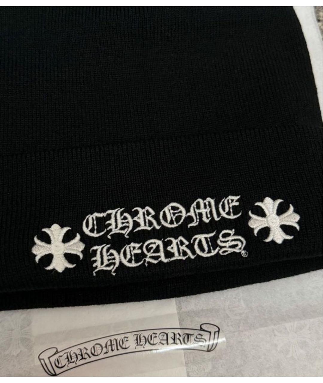 CHROME HEARTS Черная шапка, фото 3