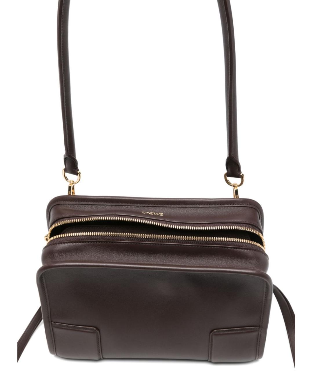 LOEWE Коричневая кожаная сумка тоут, фото 2