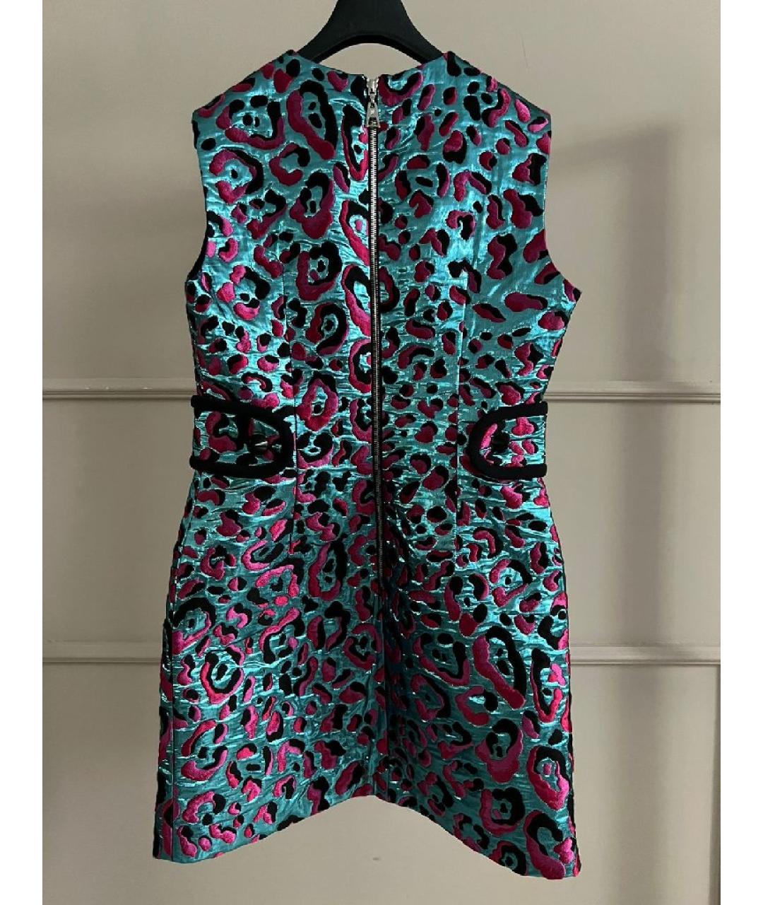 LOUIS VUITTON Бирюзовое коктейльное платье, фото 2