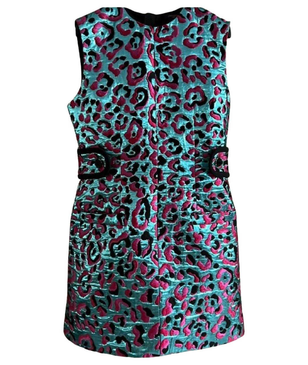 LOUIS VUITTON Бирюзовое коктейльное платье, фото 1