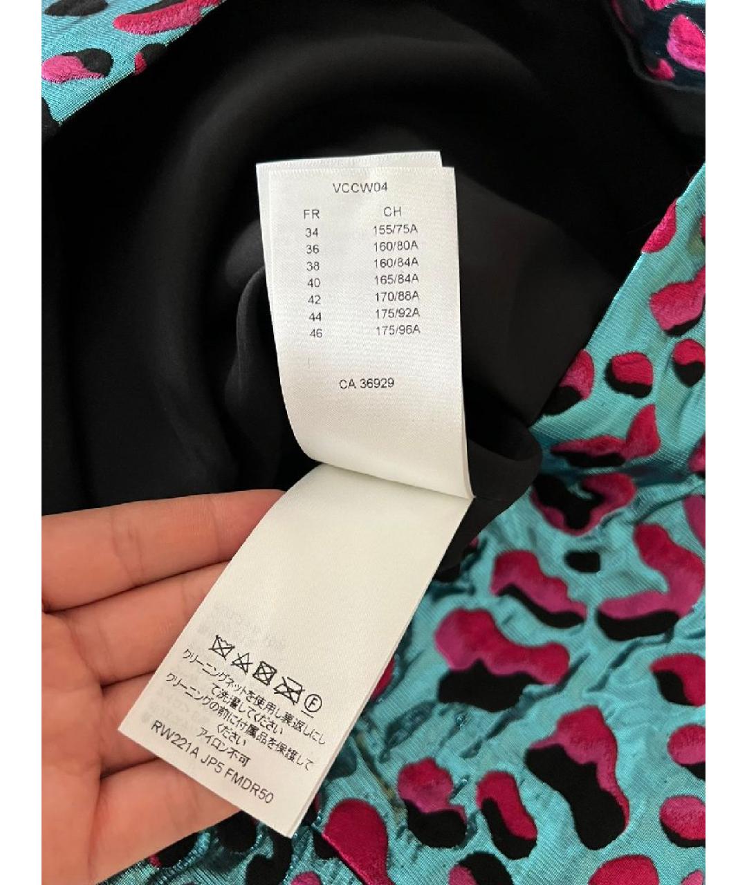 LOUIS VUITTON Бирюзовое коктейльное платье, фото 7