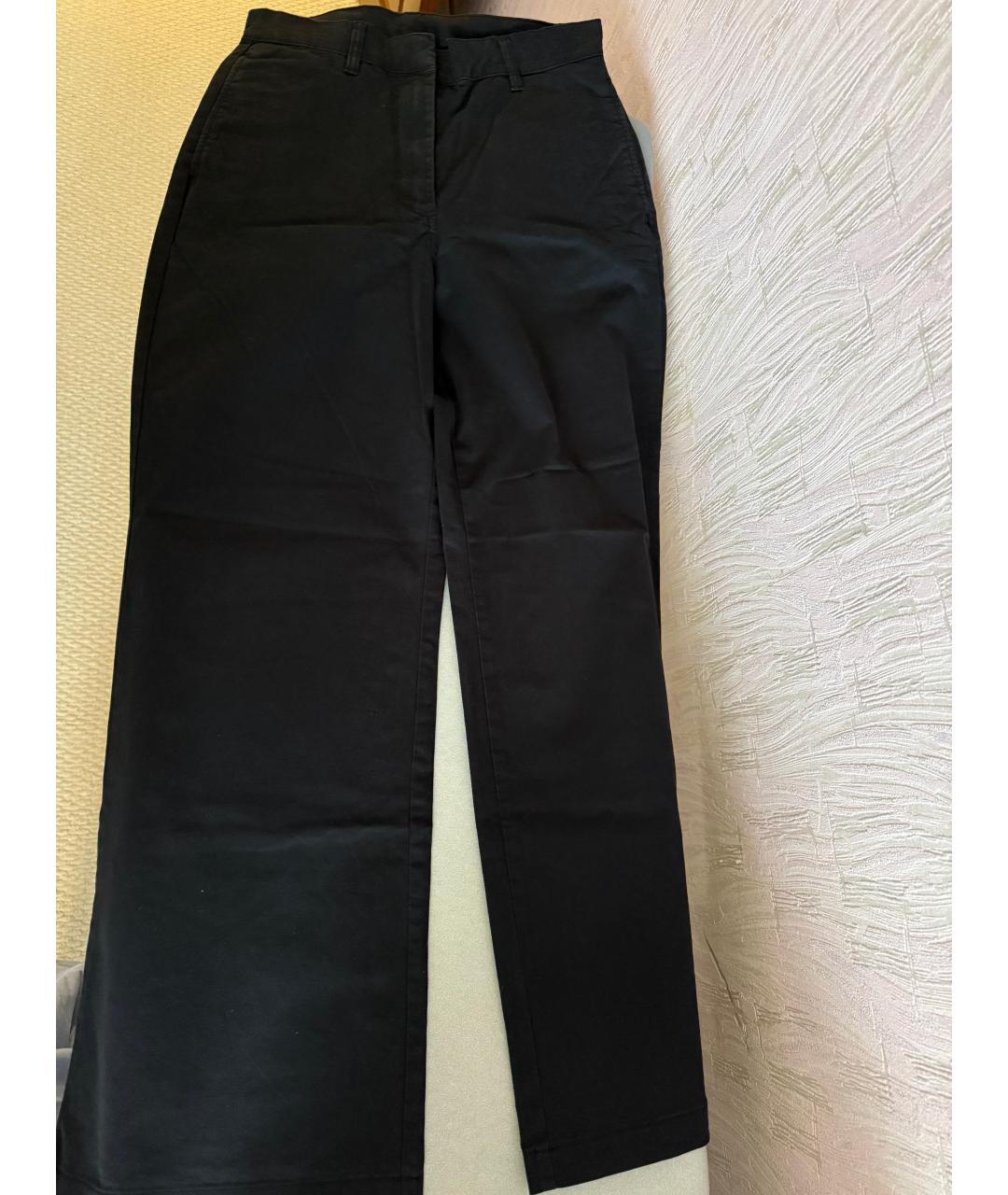 CALVIN KLEIN Черные хлопковые брюки широкие, фото 7